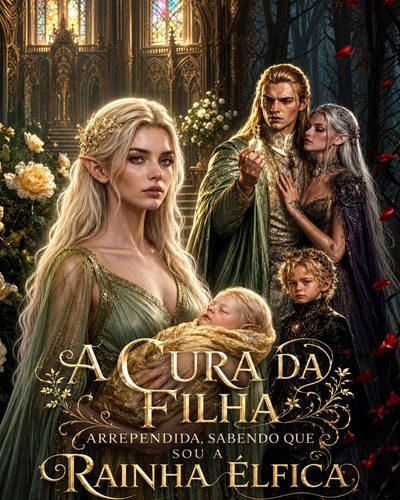 Capa da minisserie A Cura da Filha Arrependida, Sabendo que Sou a Rainha Élfica