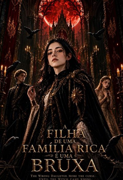 Capa da miniss&eacute;rie A Filha de uma Familia Rica É uma Bruxa