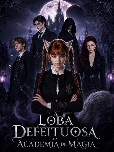 Capa da miniss&eacute;rie A Loba Defeituosa da Academia de Magia