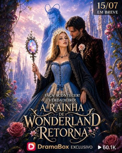 Capa da miniss&eacute;rie A Rainha de Wonderland Retorna