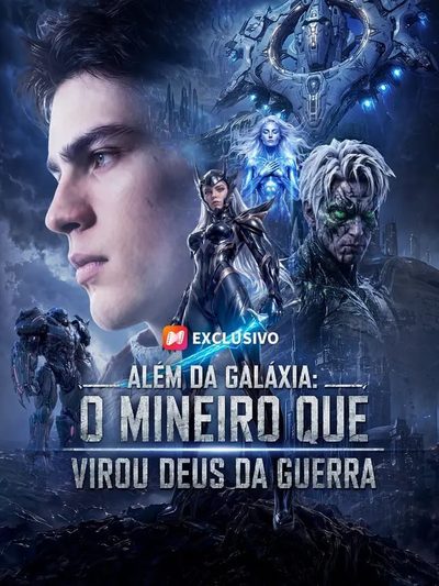 Capa da minisserie Além da Galaxia: o Mineiro que Virou Deus da Guerra
