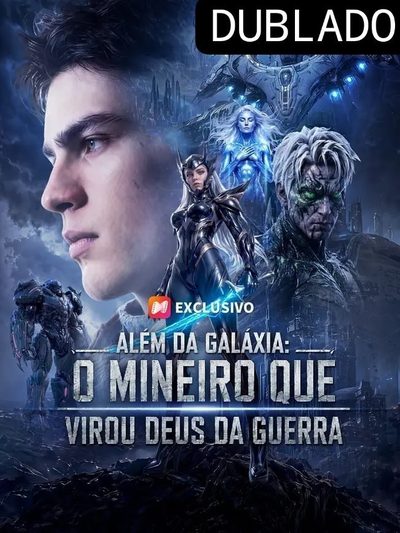 Capa da minisserie Além da Galáxia: o Mineiro que Virou Deus da Guerra