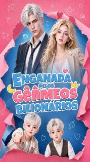 Capa da minisserie Enganada Pelos Gêmeos Bilionários