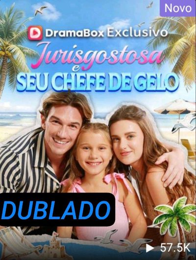 Capa da minisserie Jurisgostosa e Seu Chefe de Gelo dublado