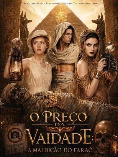 Capa da miniss&eacute;rie O Preço da Vaidade a Maldição do Faraó -