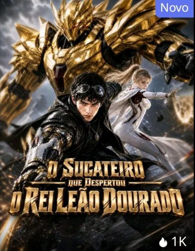 Capa da miniss&eacute;rie O Sucateiro que Despertou o Rei Leão Dourado