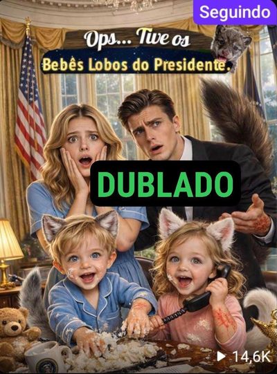Capa da minisserie Ops... Tive os Bebês Lobos do Presidente.