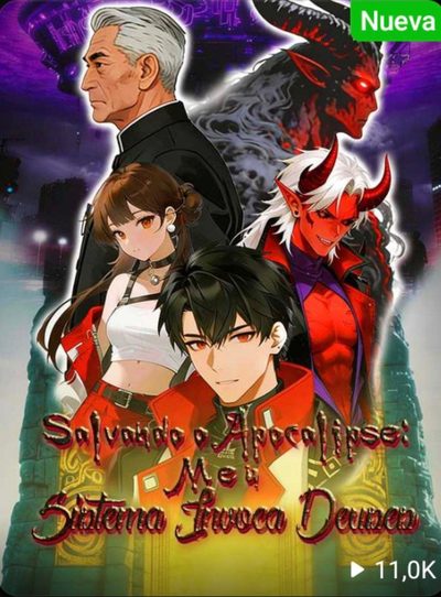 Capa da minisserie Salvando o Apocalipse: Meu Sistema Invoca Deuses