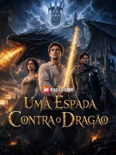 Capa da miniss&eacute;rie Uma Espada Contra o Dragão
