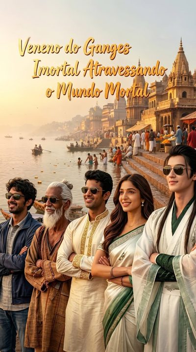 Capa da minisserie Veneno do Ganges Imortal Atravessando o Mundo Mortal